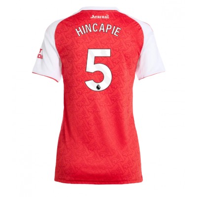 Arsenal Piero Hincapie #5 Hjemmedrakt Dame 2025-26 Kortermet Arsenal Piero Hincapie #5 Hjemmedrakt Dame 2025-26 Kortermet